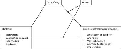 Exploring the Link Between Mentoring and Intangible Outcomes of Entrepreneurship: The Mediating Role of Self-Efficacy and Moderating Effects of Gender